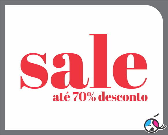 Adesivo para Vitrine Sale