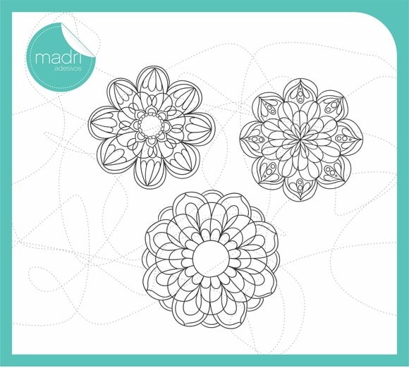 Adesivo parede - Kit Mandalas