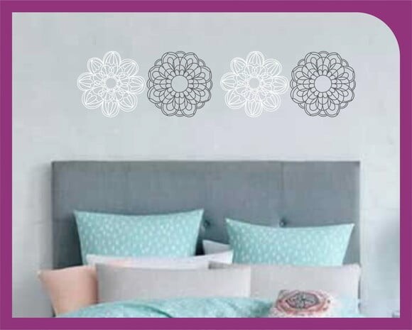 Adesivo parede - Kit Mini Mandalas