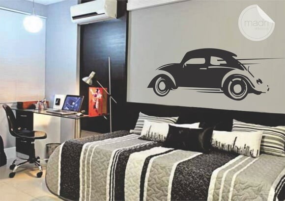 Adesivo Parede Fusca - tamanho M