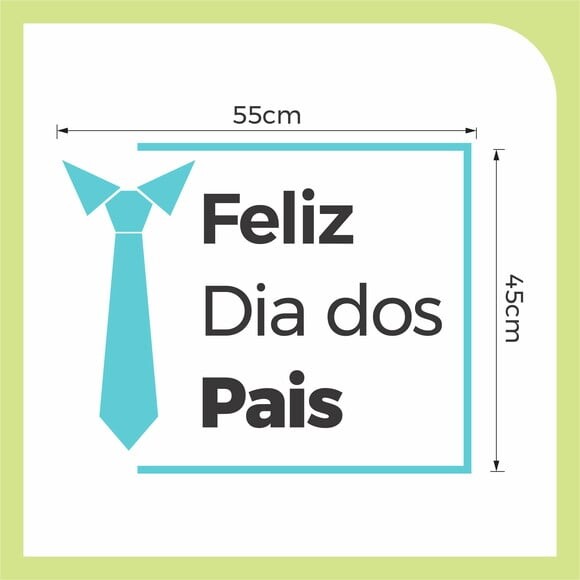 Adesivo Vitrine - Dia dos Pais