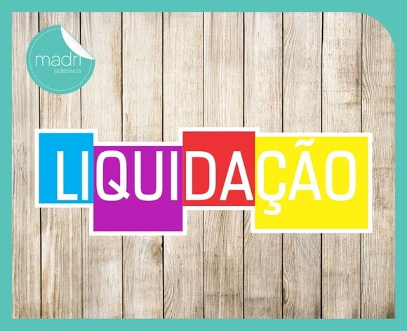 Adesivo Vitrine Loja - Liquidação