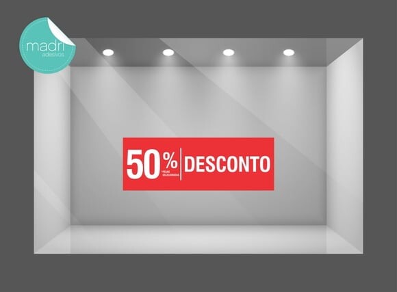 Adesivo Vitrine Loja - Liquidação