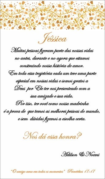 Convite Casamento impresso no Aspen
