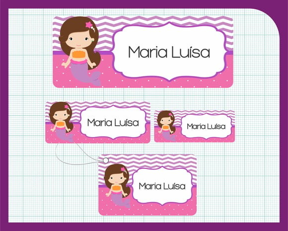 Kit Escolar - Adesivos + Tags + Transfers