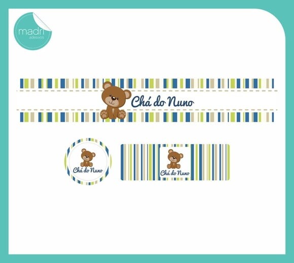 KitRotulos personalizados - Chá de Bebê