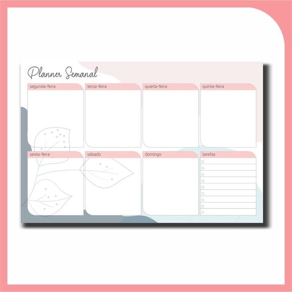 Planner Semanal Magnético - Inverno