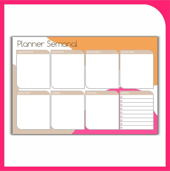 Planner Semanal Magnético - Outono