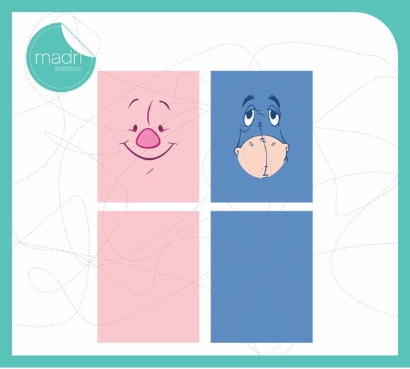 Rotulos Personalizados - Pooh