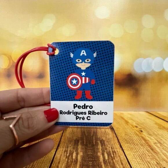 Tag Mochila Panda - Kit c/ 2 Unidades