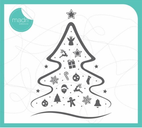 Adesivo Arvore de Natal