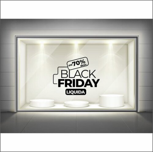 Adesivo Black Friday - Desconto Personalizado