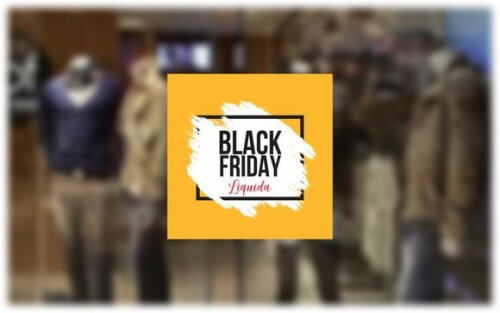 Adesivo Black Friday para Vitrine - Cor Amarela