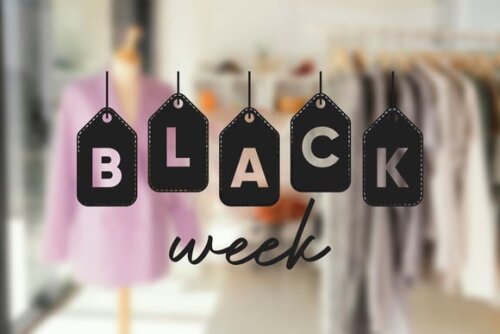 Adesivo Black Week para Loja - Tam. m
