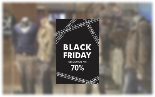 Adesivo Black Friday para Vitrine até 70% Desconto - m