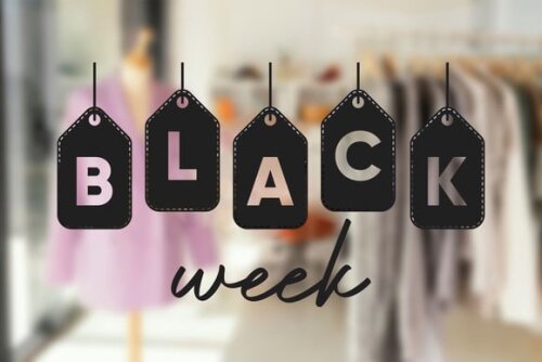 Adesivo Black Week para Loja - Tam. G