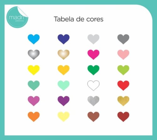 Adesivo Coração-kit 50 Unid Frete Gratis