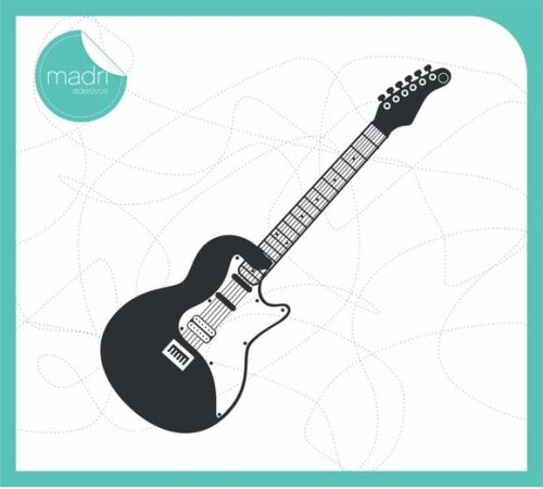 Adesivo de Parede - Guitarra