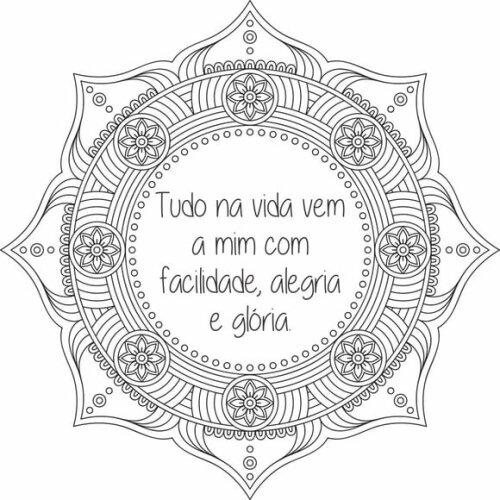 Adesivo Mandala c/ Frase Personalizada