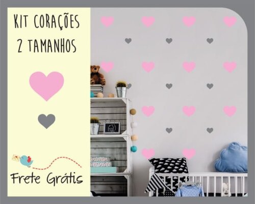 Adesivo Mini Coração - 2 tamanhos