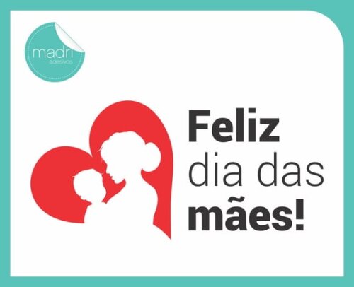 Adesivo para Vitrine - Dia das Mães