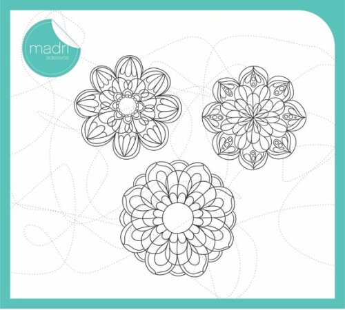 Adesivo parede - Kit Mandalas