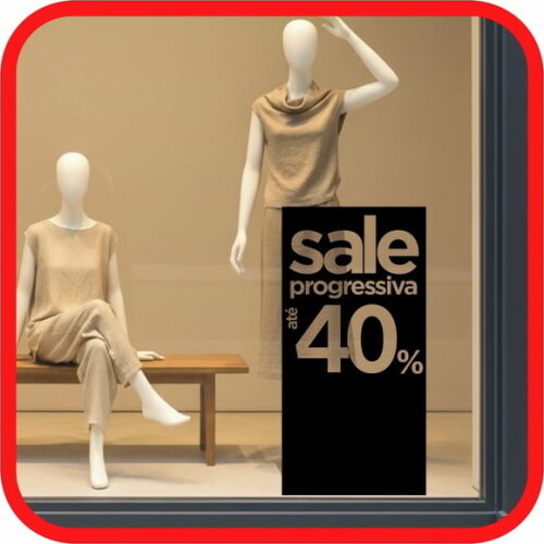 Adesivo Sale para Vitrine