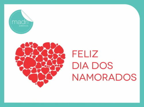 Adesivo Vitrine - Dia dos Namorados