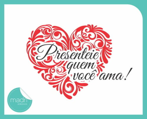 Adesivo Vitrine - Dia dos Namorados