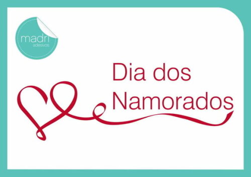 Adesivo Vitrine - Dia dos Namorados