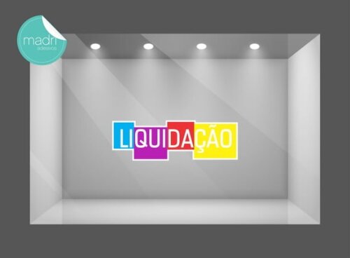 Adesivo Vitrine Loja - Liquidação