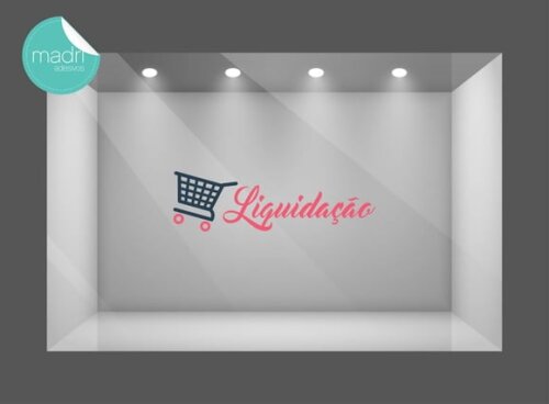 Adesivo Vitrine Loja - Liquidação