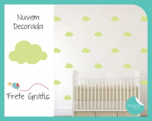 Adesivos Nuvens Fofinhas Estampadas