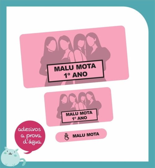 Etiqueta Escolar Kpop - 150 Unid