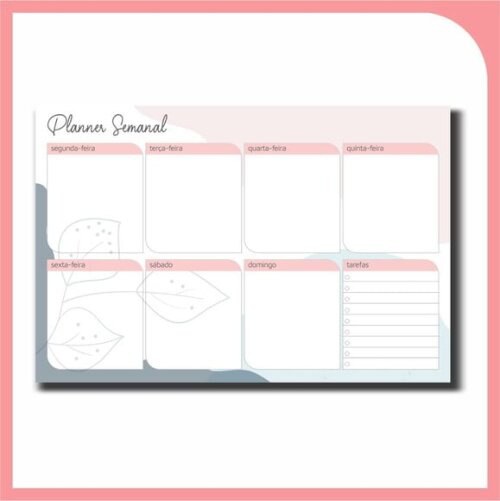 Planner Semanal Magnético - Inverno