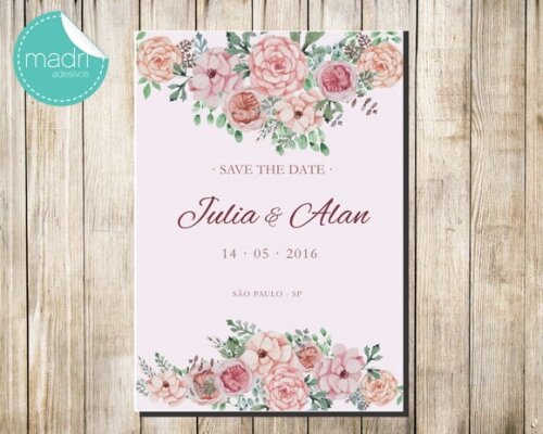 Save the Date - Floral