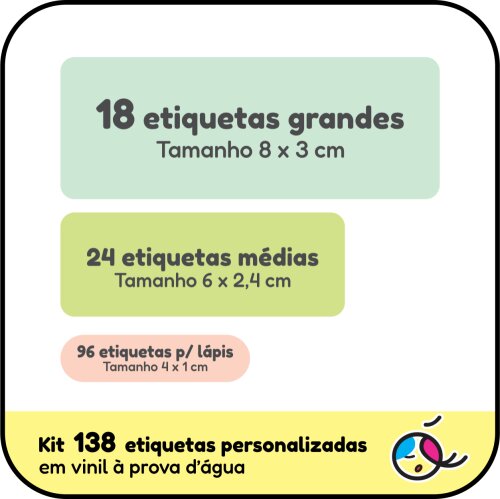 Kit 138 Etiquetas Escolares *** - Matriz