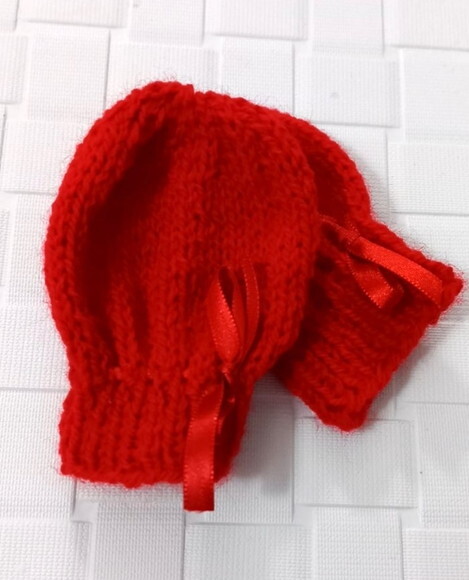 Conjunto Tricô Bebê com Gorrinho Tipo Aviador