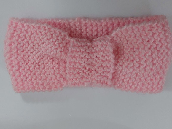 Faixa de Cabelo Rosa para Bebê
