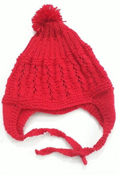 Gorrinho Vermelho Tipo Aviador
