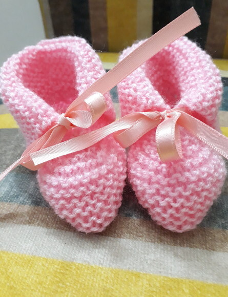 Sapatinho Tricô para Bebê