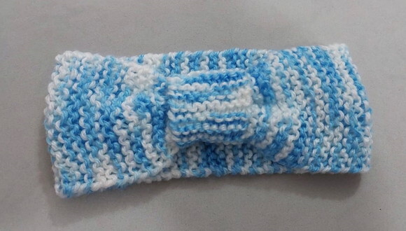 Tiara em Tricô para Bebê