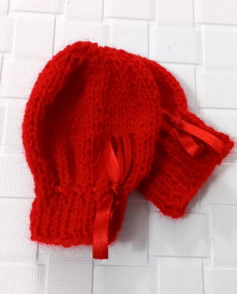Conjunto Tricô Bebê com Gorrinho Tipo Aviador