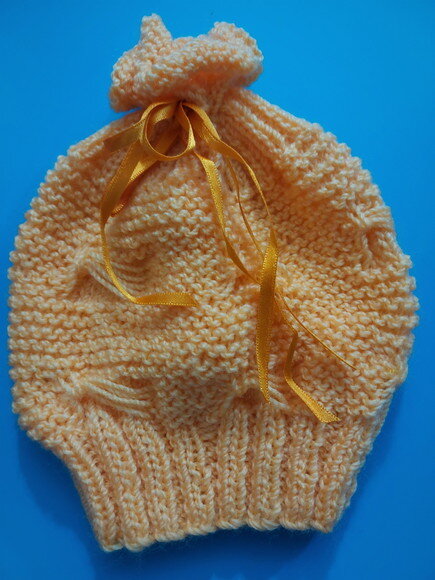 Gorrinho de Tricô para Bebê