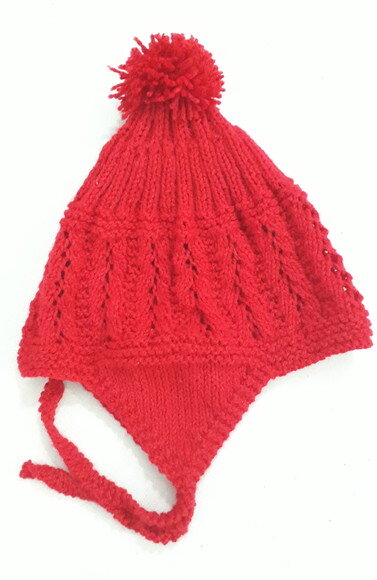 Gorrinho Vermelho Tipo Aviador