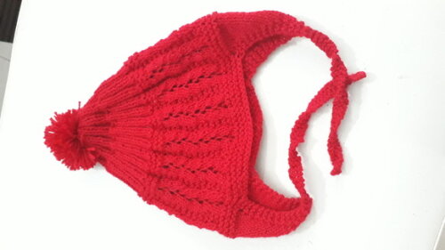 Gorrinho Vermelho Tipo Aviador