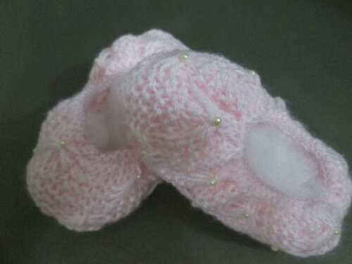 Sapatilha Bebê Bordada com Pérolas