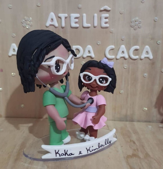Boneca Infermeira com Paciente