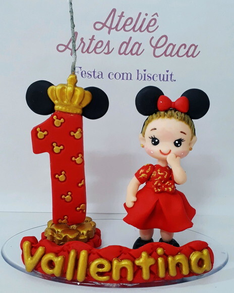 Mini Topo Ratinha Realeza