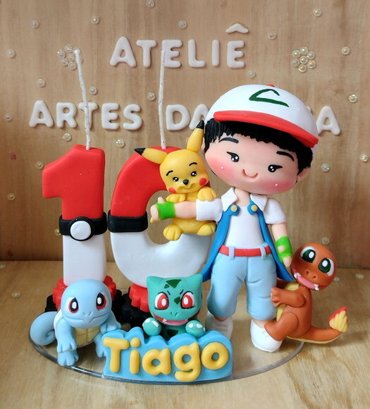 Topo de Bolo Bichinhos da Bola